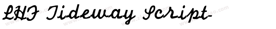 LHF Tideway Script字体转换